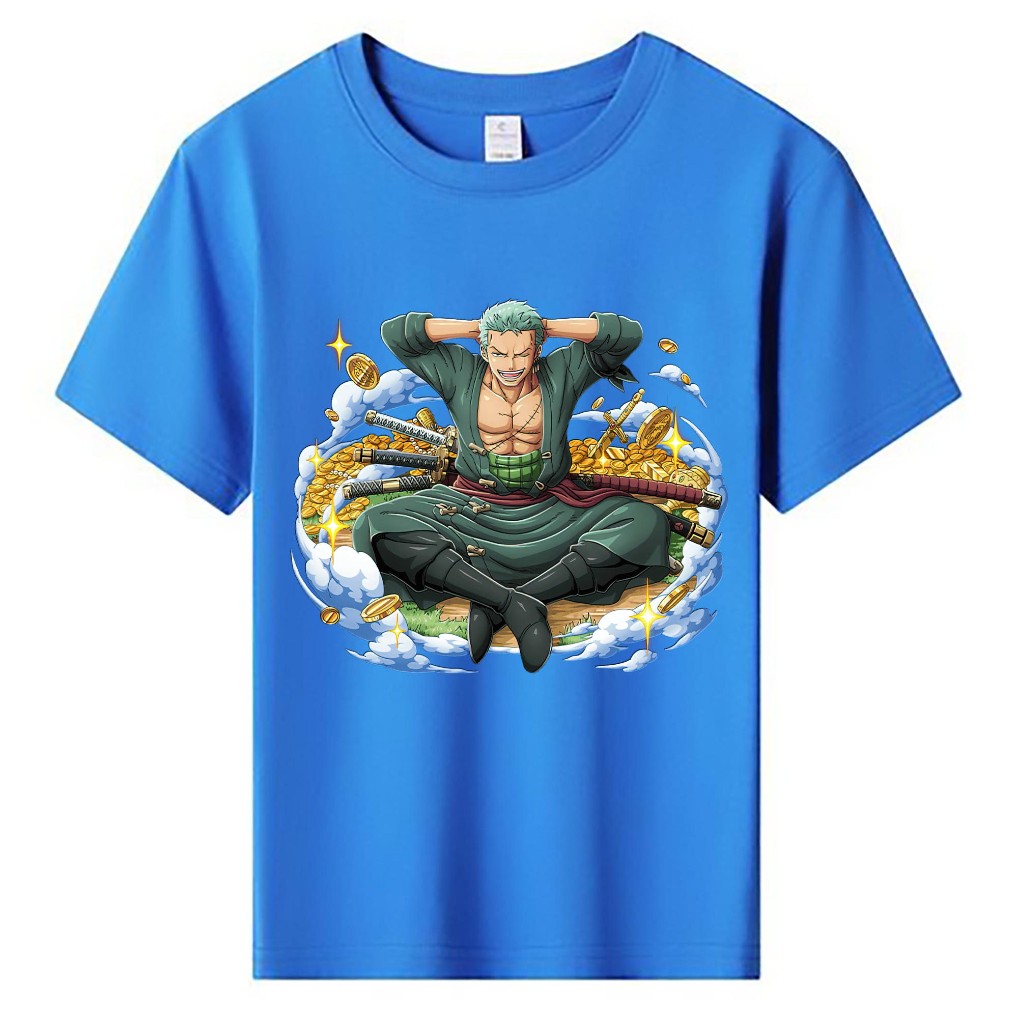 ワンピース ロロノア・ゾロ ONE PIECE Roronoa Zoro 綿100％キッズTシャツ（フロントプリント）